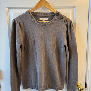 LOFT Sweater With Shoulder Buttons Size Medium